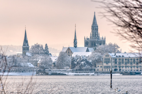 Winter in Konstanz - aufgenommen im Januar 2021Lizenzerwerb durch MTK